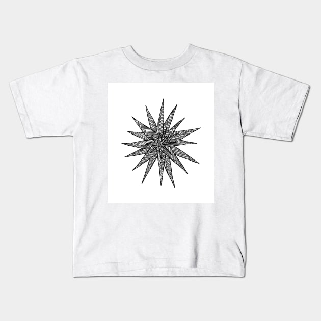 Star Weave Kids T-Shirt by marilynllowe